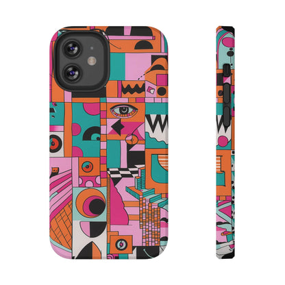 Phone Case iPhone 12 Pro Technicolor Town