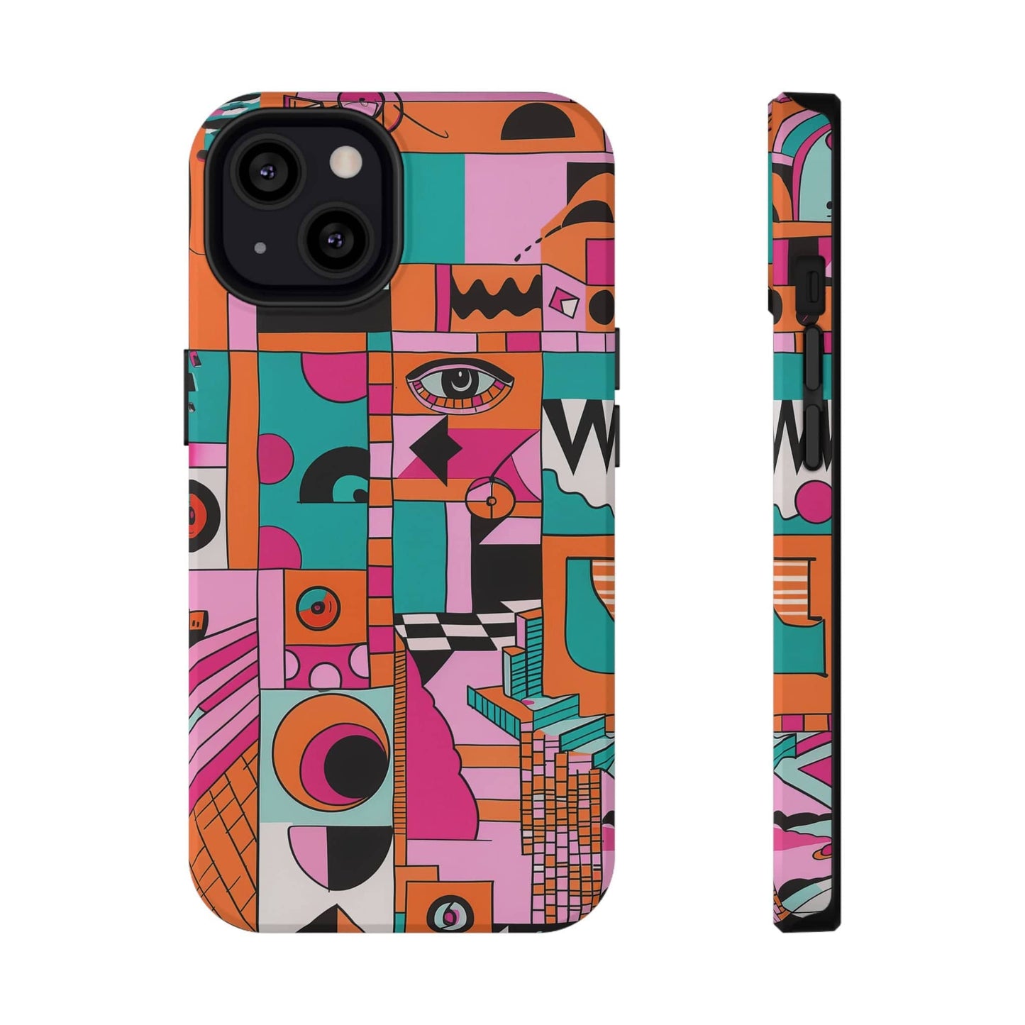 Phone Case iPhone 13 Technicolor Town