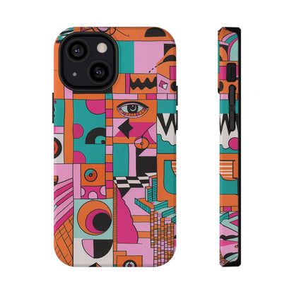 Phone Case iPhone 13 Mini Technicolor Town