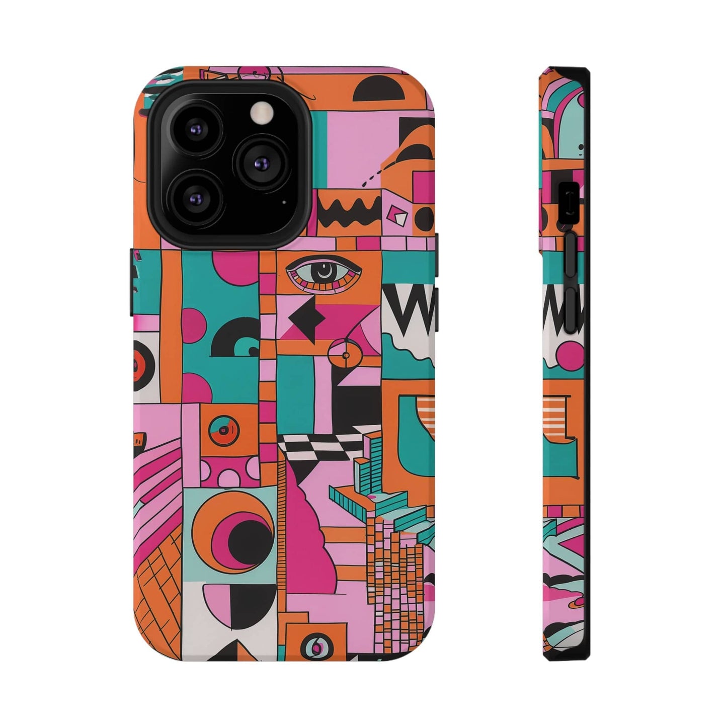 Phone Case iPhone 13 Pro Technicolor Town