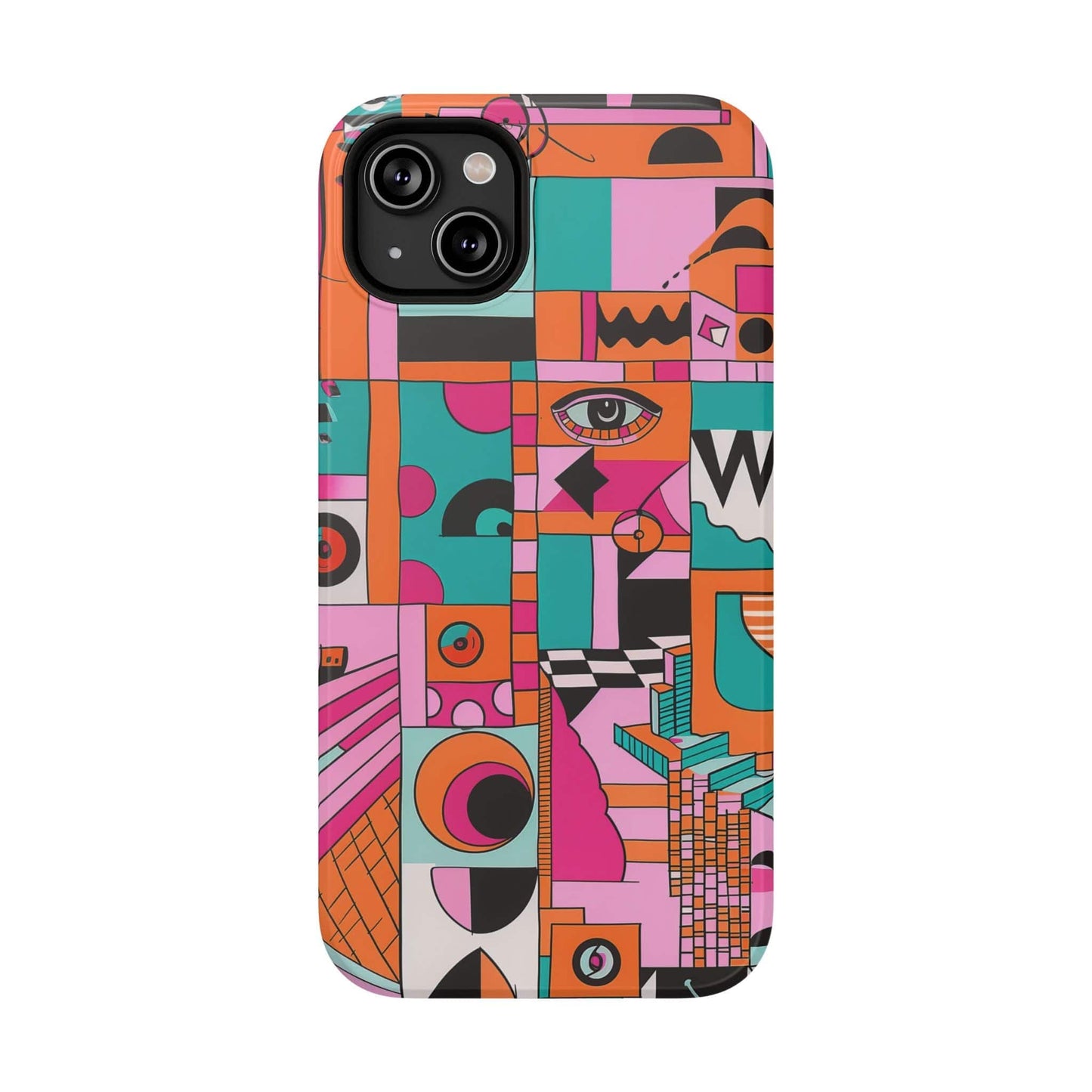 Phone Case iPhone 14 Plus Technicolor Town