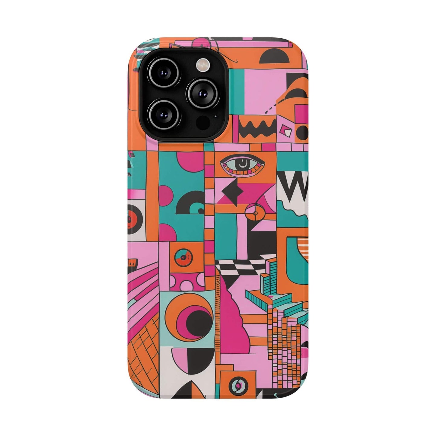 Phone Case iPhone 14 Pro Max Technicolor Town