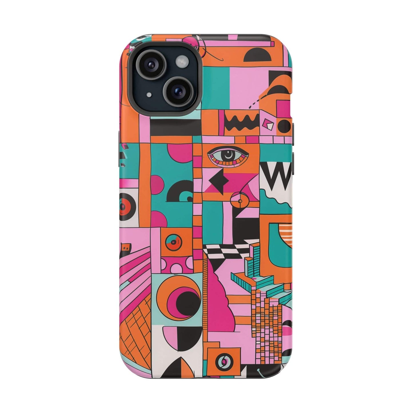 Phone Case iPhone 15 Plus Technicolor Town