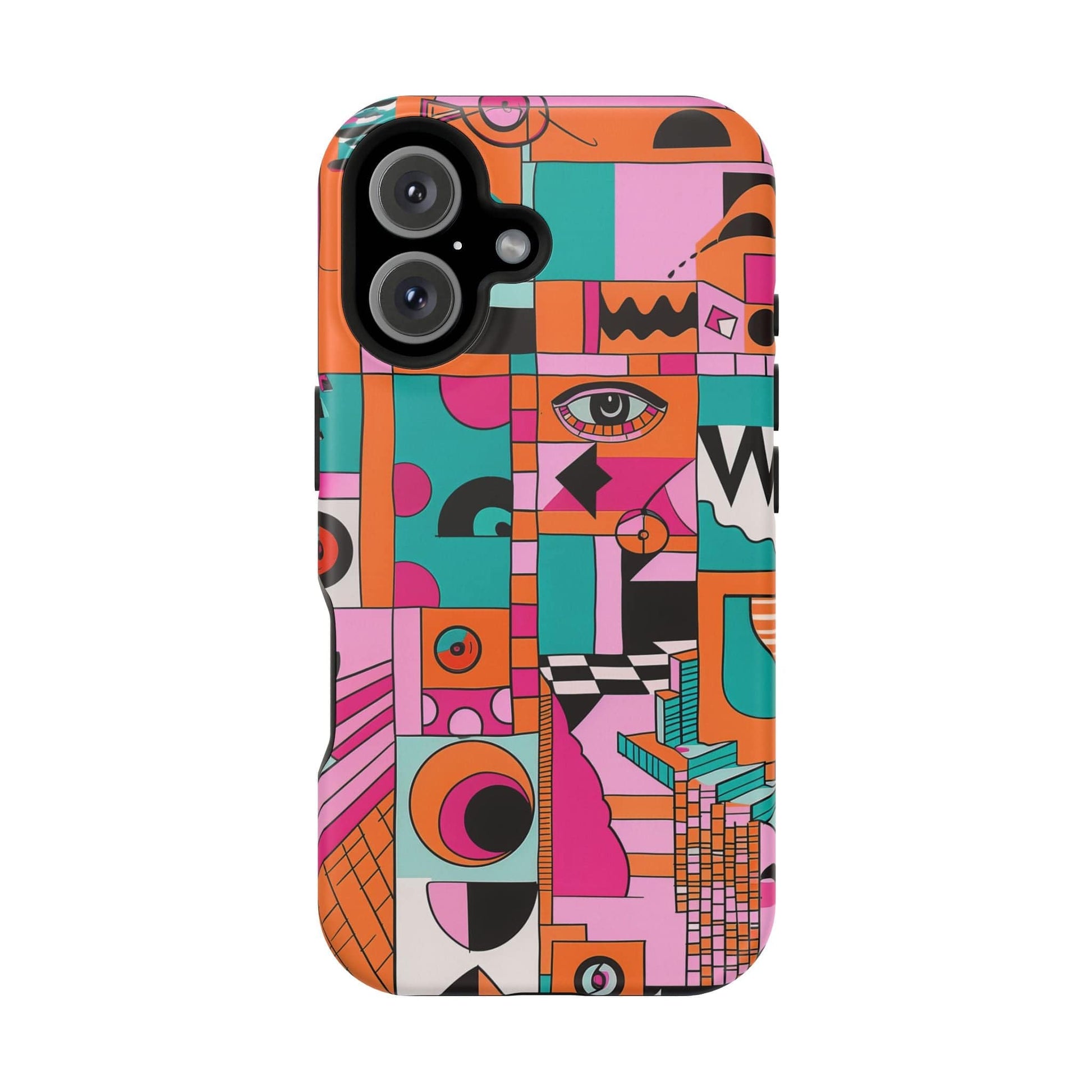 Phone Case iPhone 16 Technicolor Town