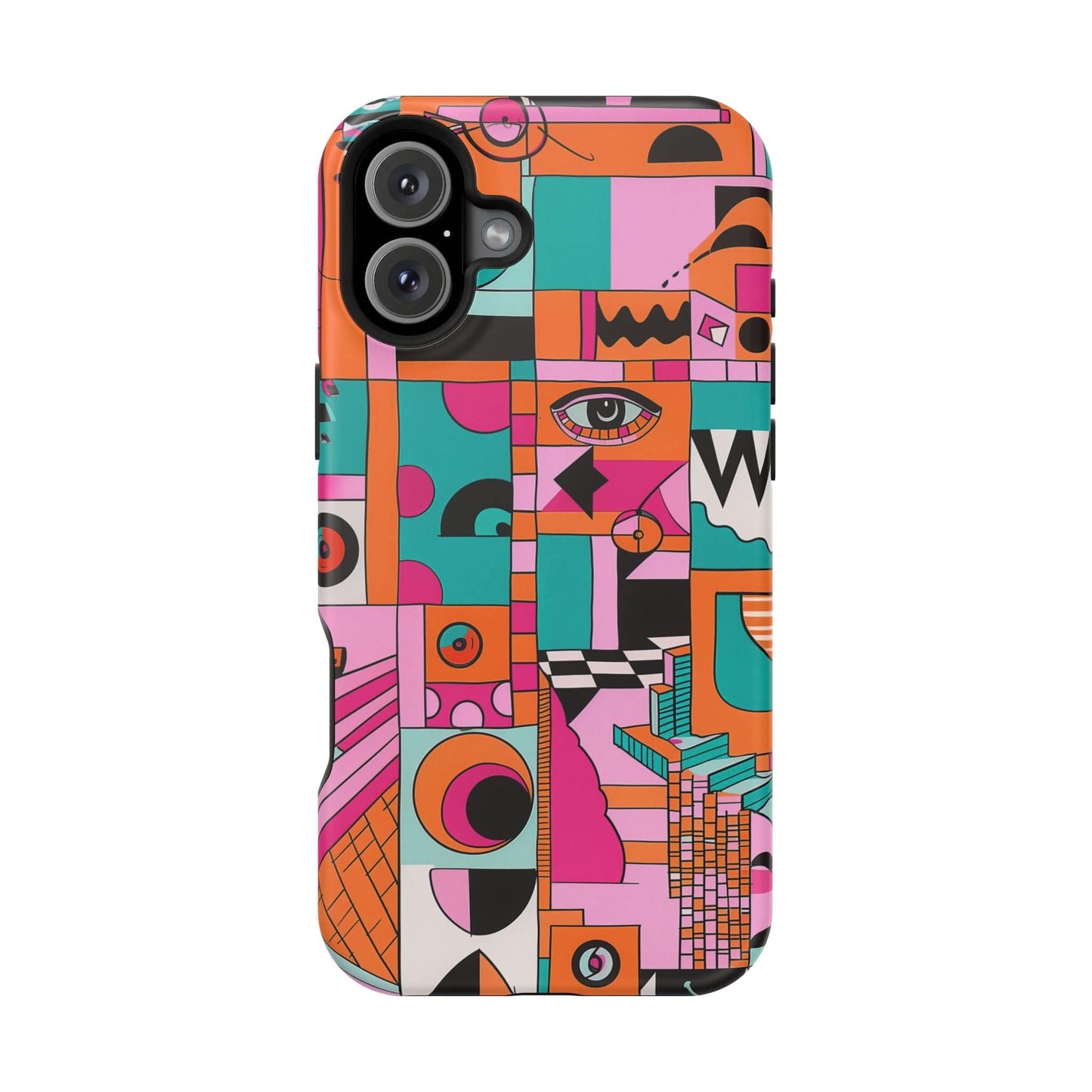 Phone Case iPhone 16 Plus Technicolor Town